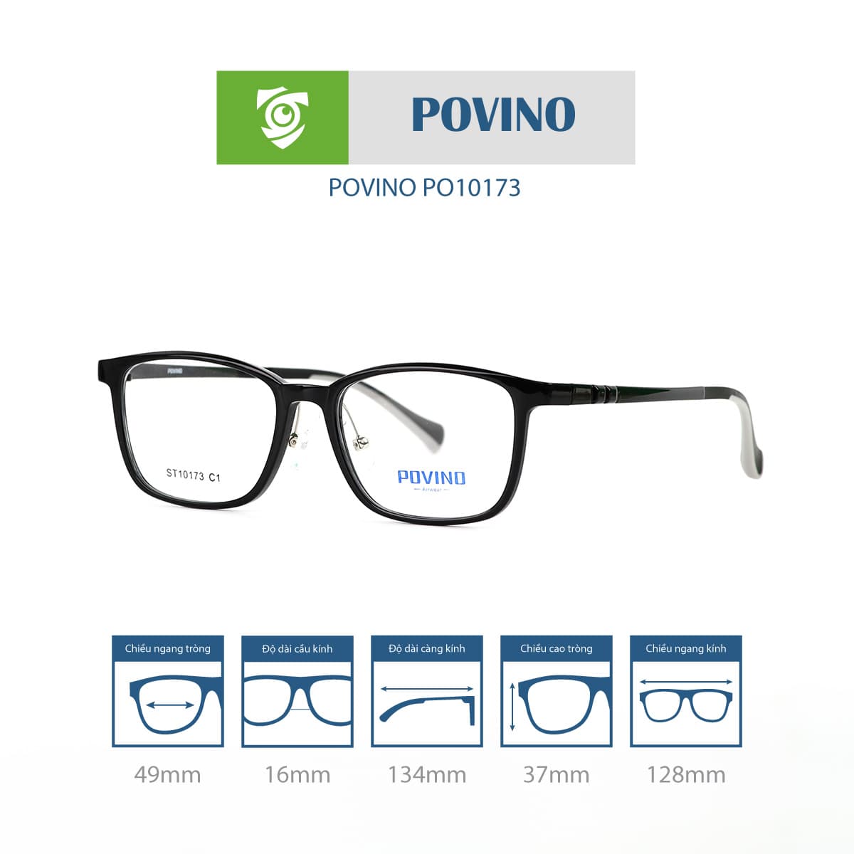 Gọng kính POVINO PO10173 - Ảnh 7