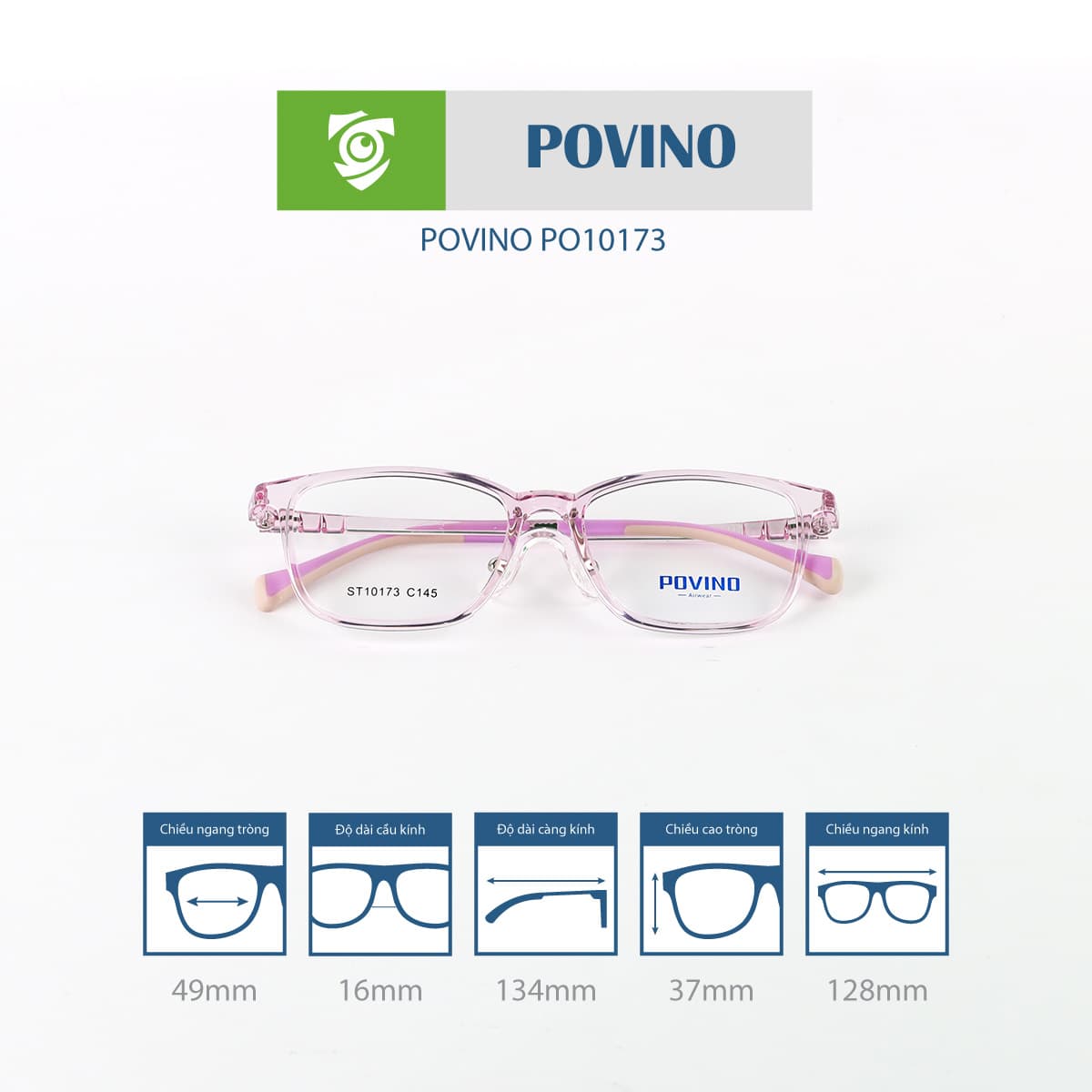 Gọng kính POVINO PO10173 - Ảnh 4