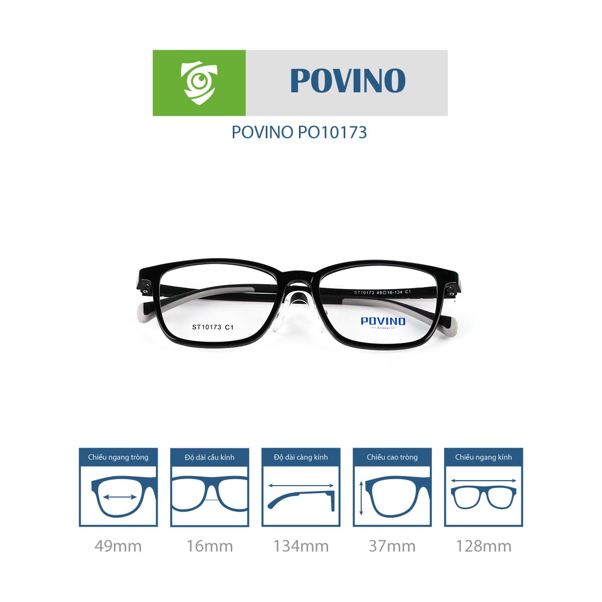 Gọng kính POVINO PO10173 - Ảnh 3