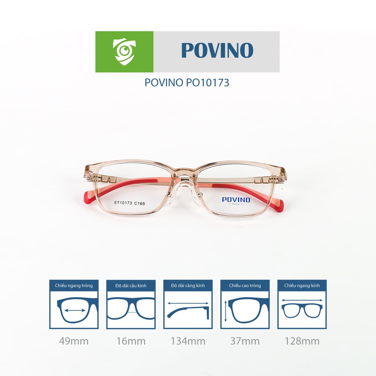 Gọng kính POVINO PO10173 - Ảnh 2