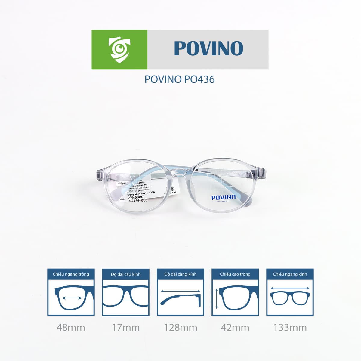 Gọng kính trẻ em POVINO PO436 - Ảnh 9