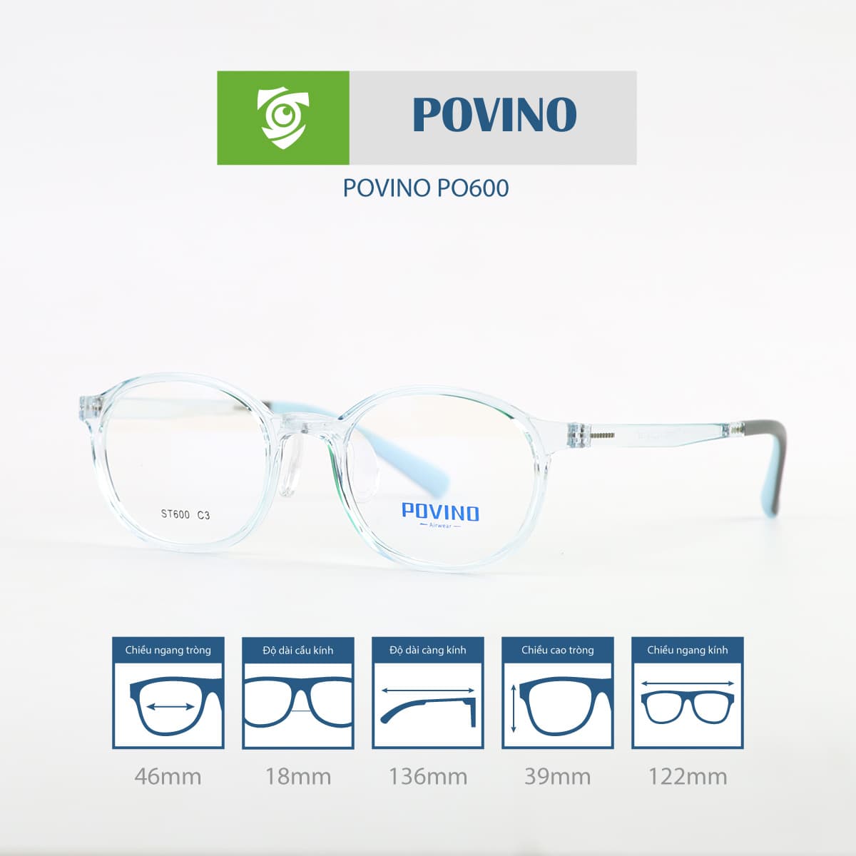 Gọng kính trẻ em POVINO PO600 - Ảnh 8
