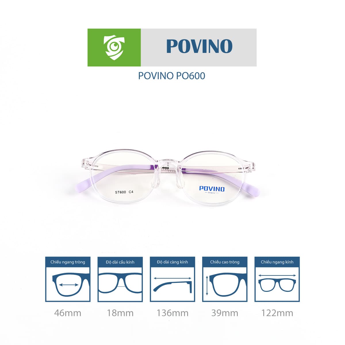 Gọng kính trẻ em POVINO PO600 - Ảnh 10