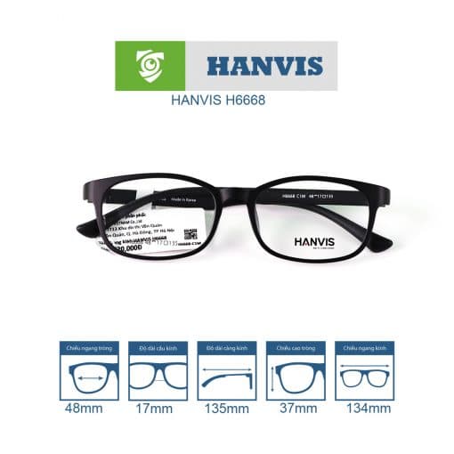 Gọng kính HANVIS H6668 - Ảnh 15