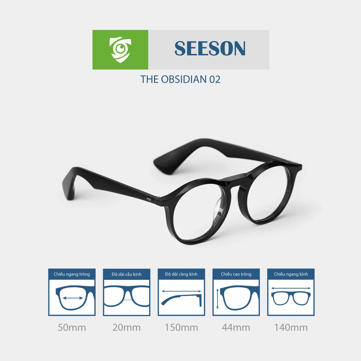 Gọng kính SEESON THE OBSIDIAN - Ảnh 11
