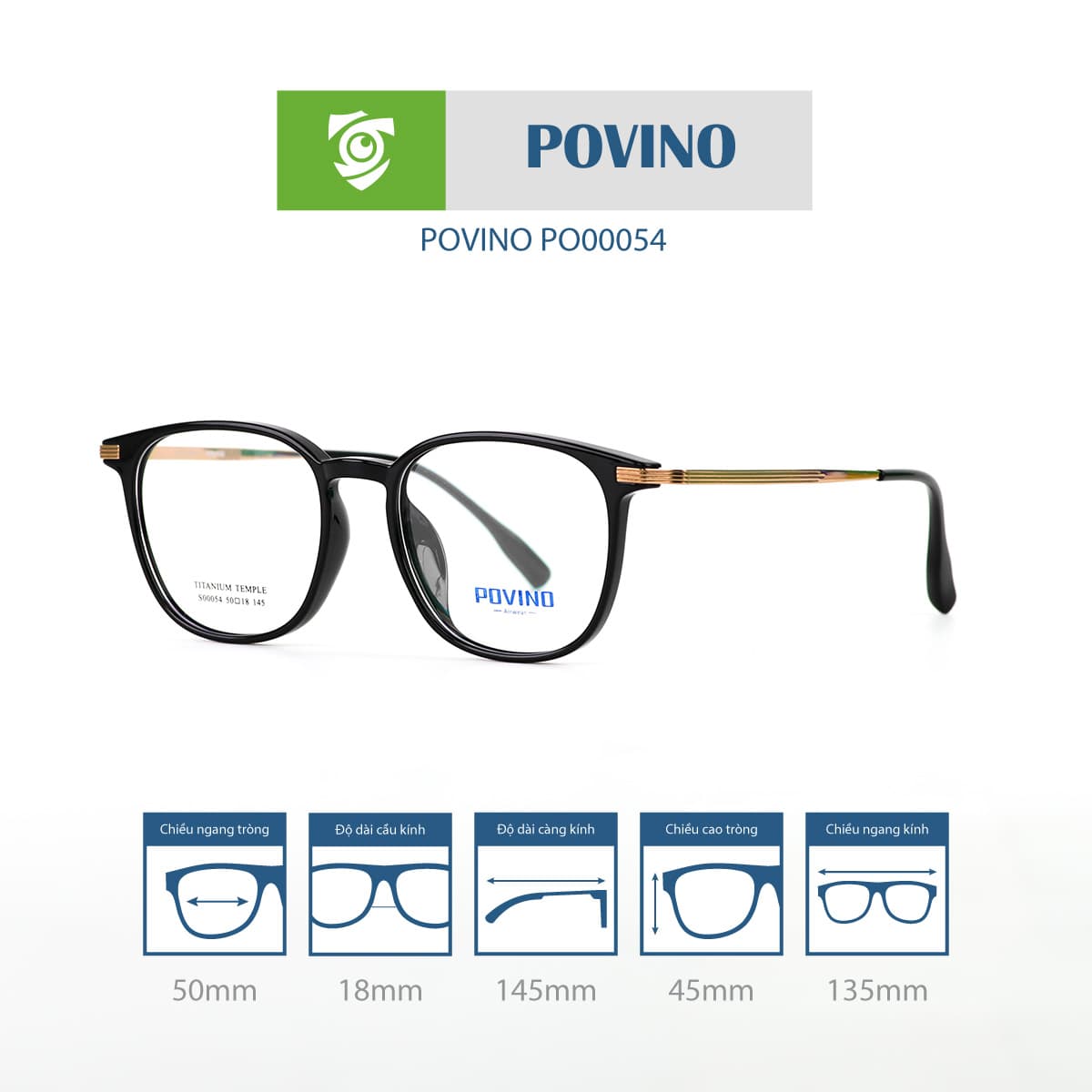 Gọng kính POVINO PO00054 - Ảnh 10