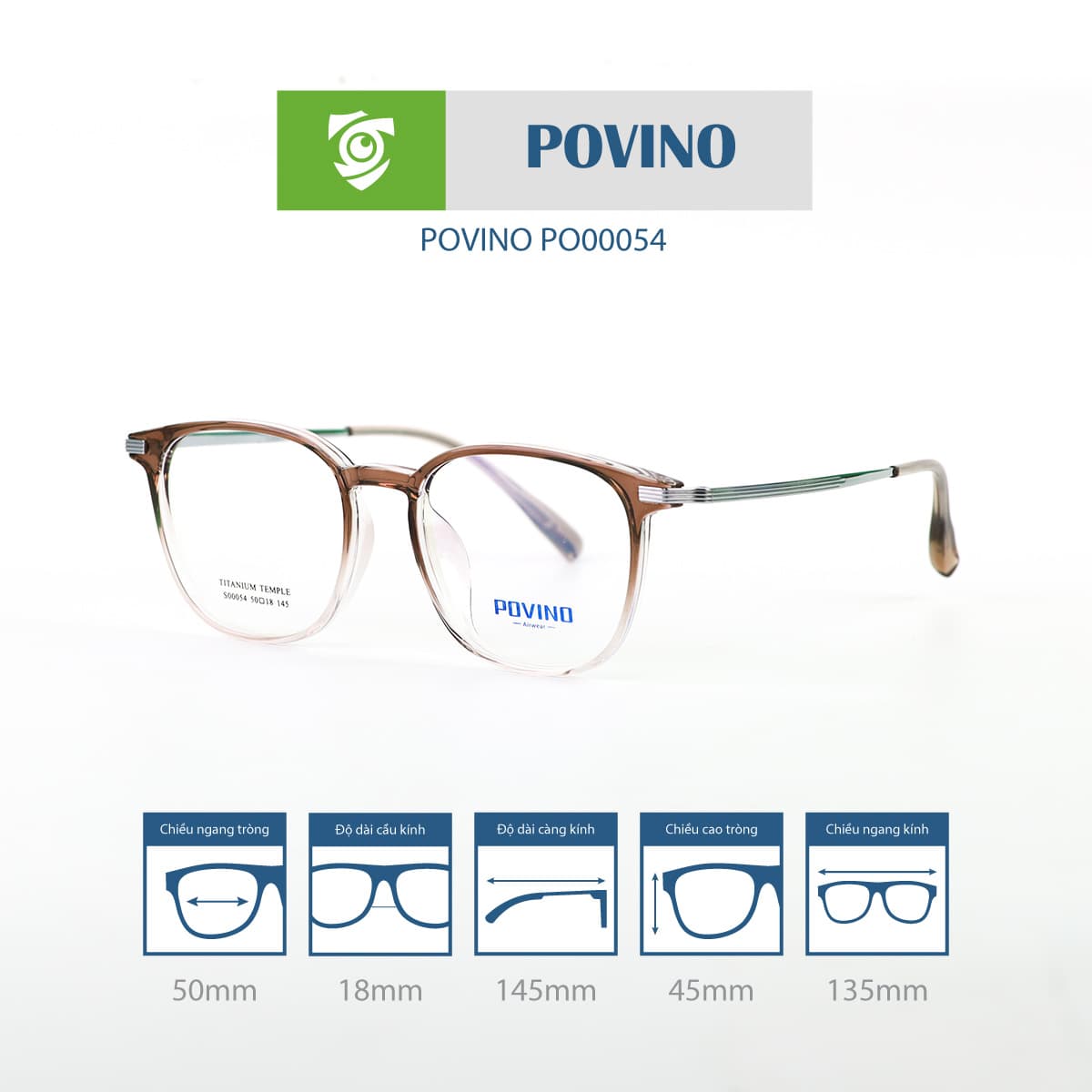 Gọng kính POVINO PO00054 - Ảnh 8