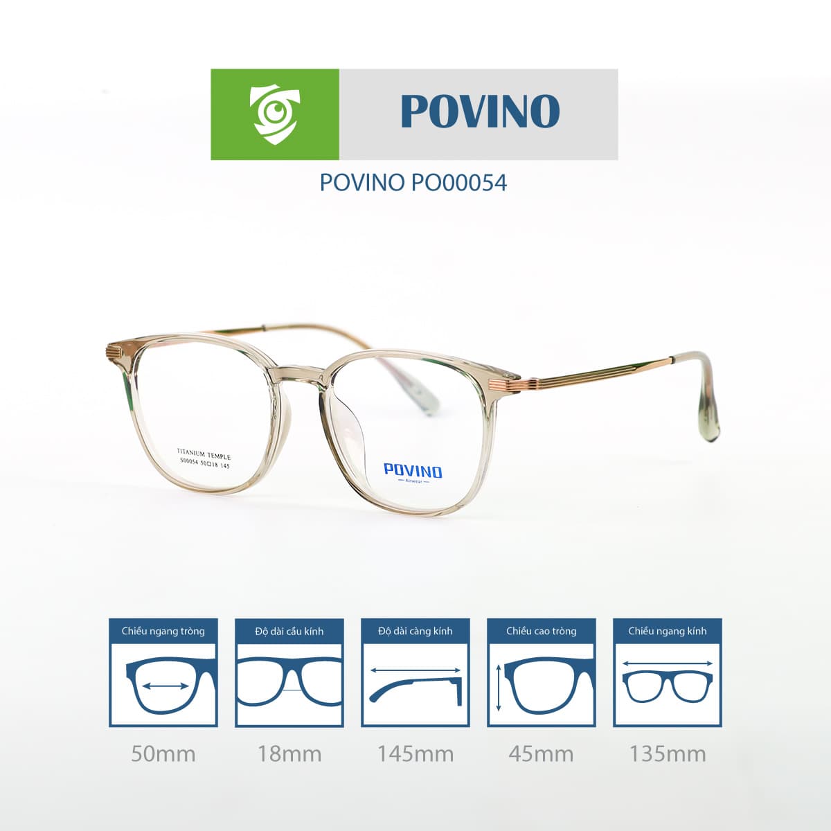 Gọng kính POVINO PO00054 - Ảnh 7
