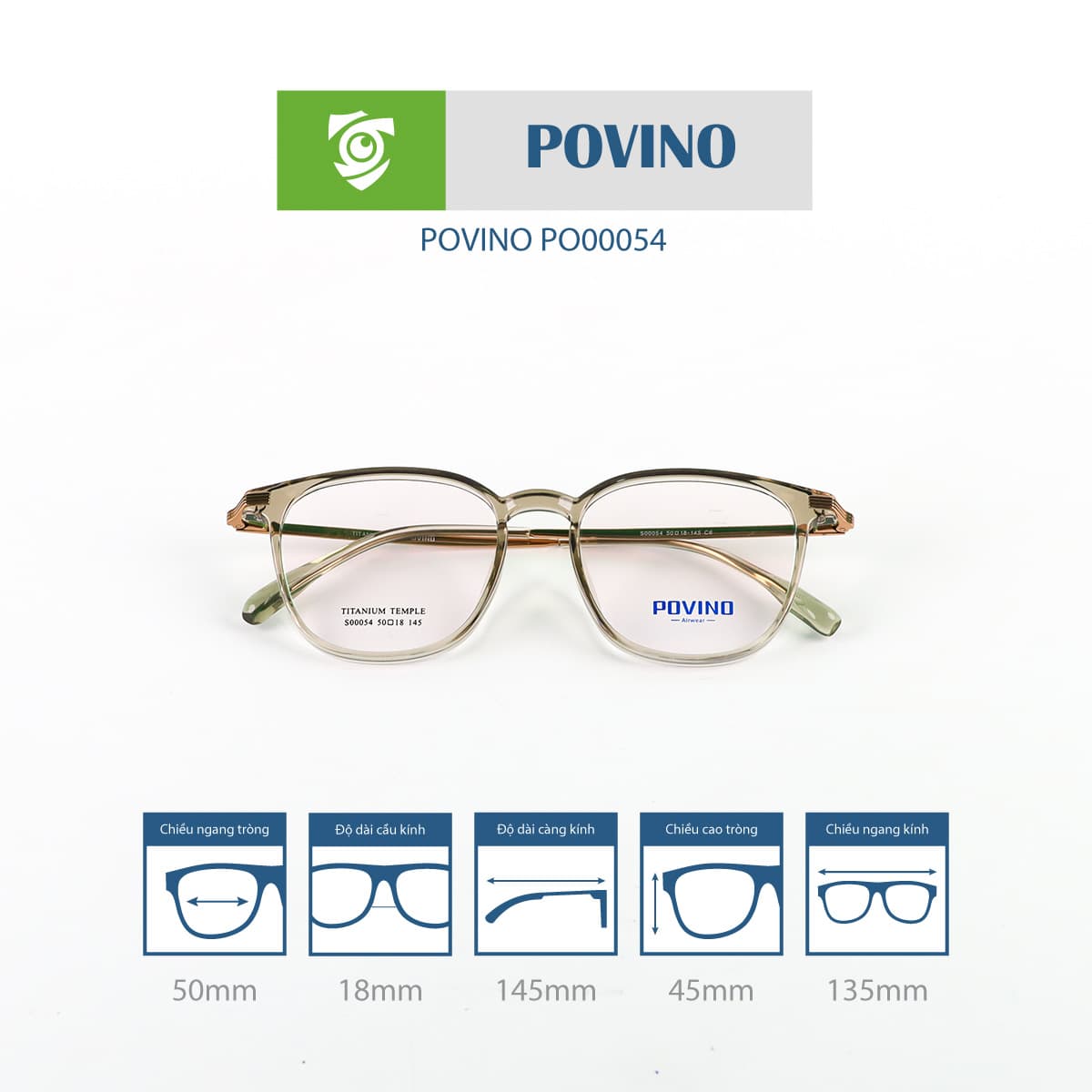 Gọng kính POVINO PO00054 - Ảnh 6