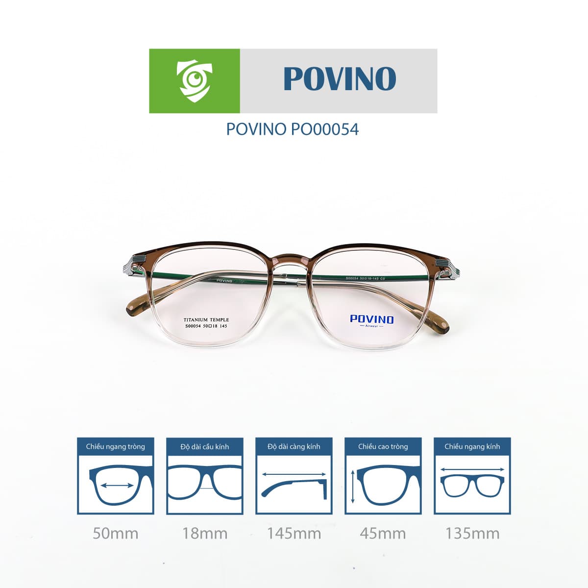 Gọng kính POVINO PO00054 - Ảnh 5
