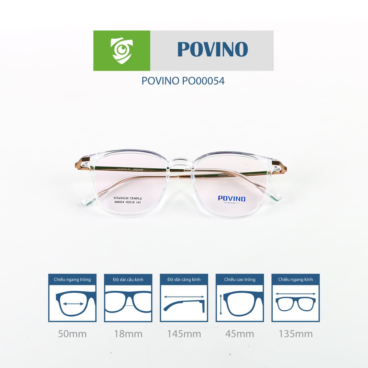 Gọng kính POVINO PO00054 - Ảnh 4
