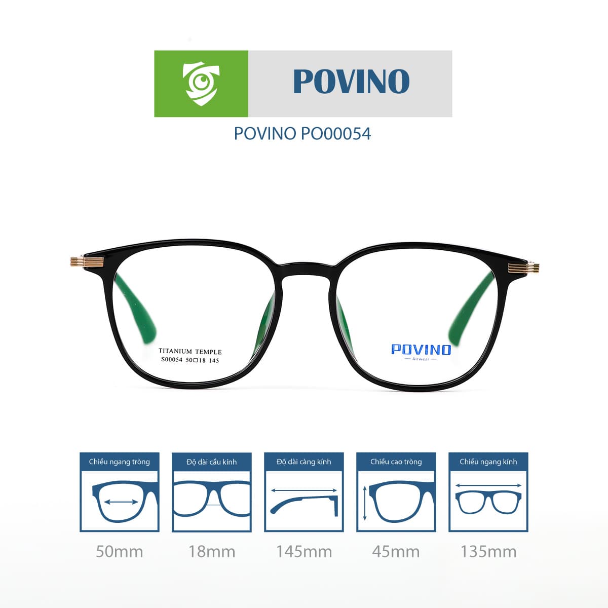 Gọng kính POVINO PO00054