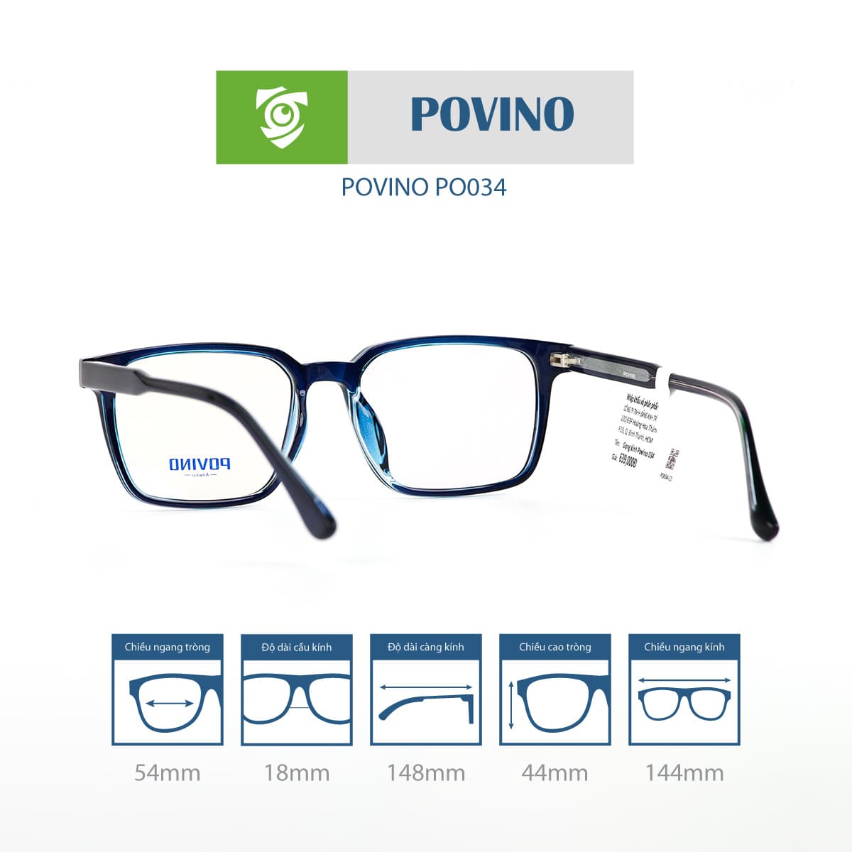 Gọng kính POVINO PO034 - Ảnh 5