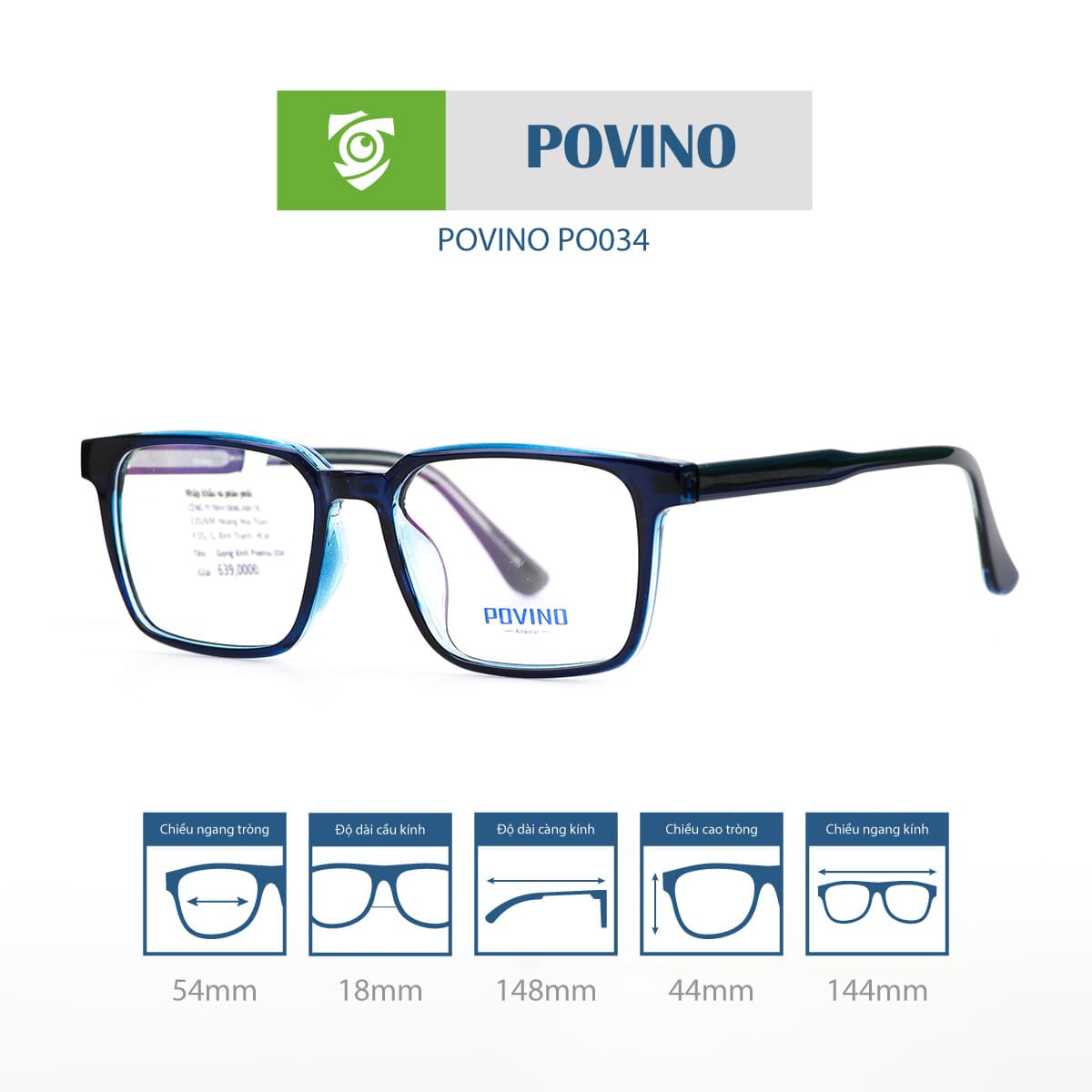 Gọng kính POVINO PO034 - Ảnh 2