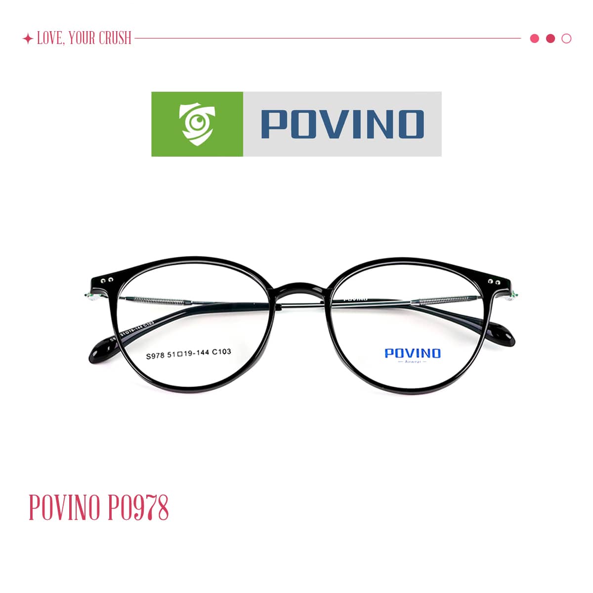 Gọng kính POVINO PO978 - Ảnh 1