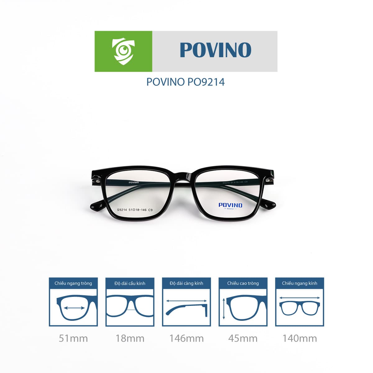 Gọng kính POVINO PO9214 - Ảnh 4