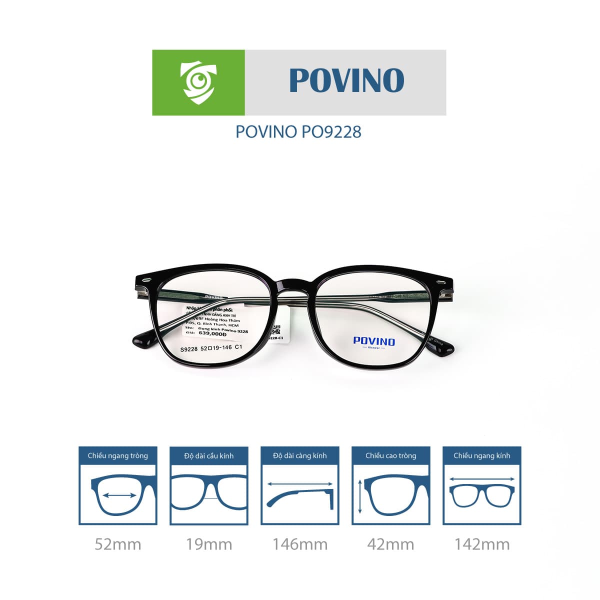 Gọng kính POVINO PO9228 - Ảnh 3