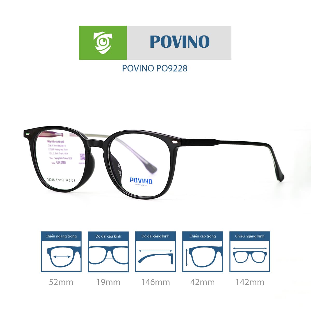 Gọng kính POVINO PO9228 - Ảnh 11