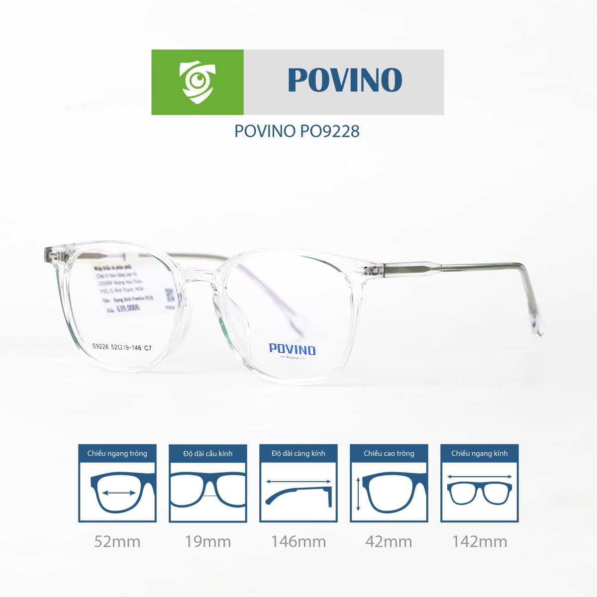 Gọng kính POVINO PO9228 - Ảnh 8