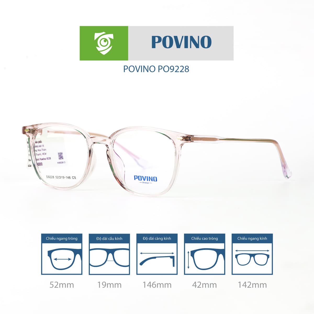 Gọng kính POVINO PO9228 - Ảnh 7