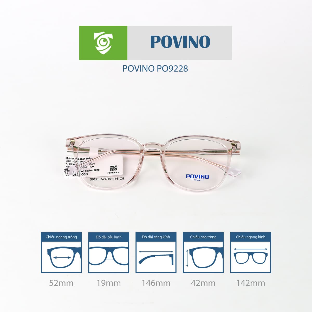 Gọng kính POVINO PO9228 - Ảnh 5