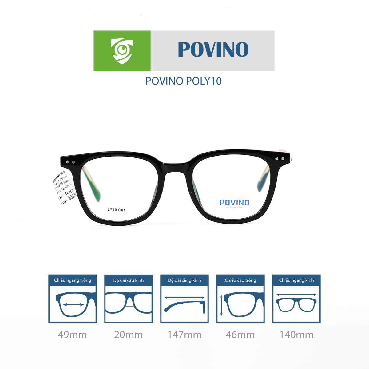 Gọng kính POVINO POLY10 - Ảnh 1