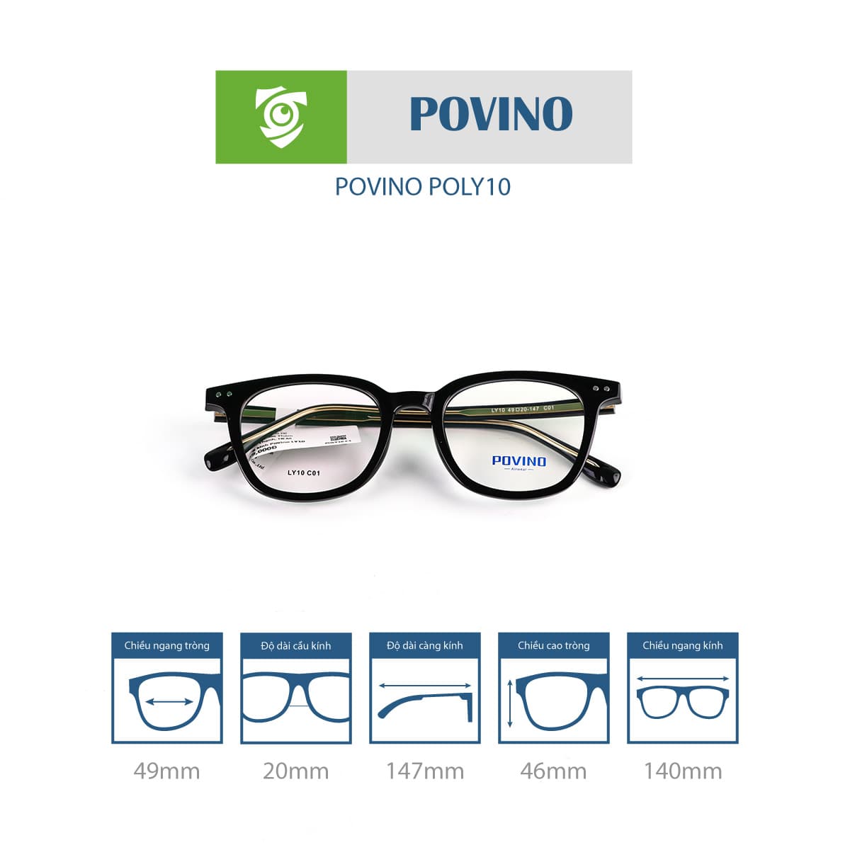 Gọng kính POVINO POLY10 - Ảnh 2