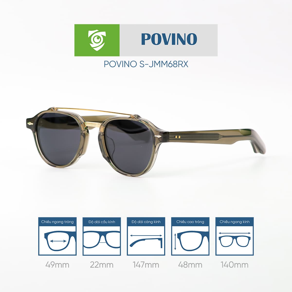 Kính mát POVINO SJMM68RX - Ảnh 3