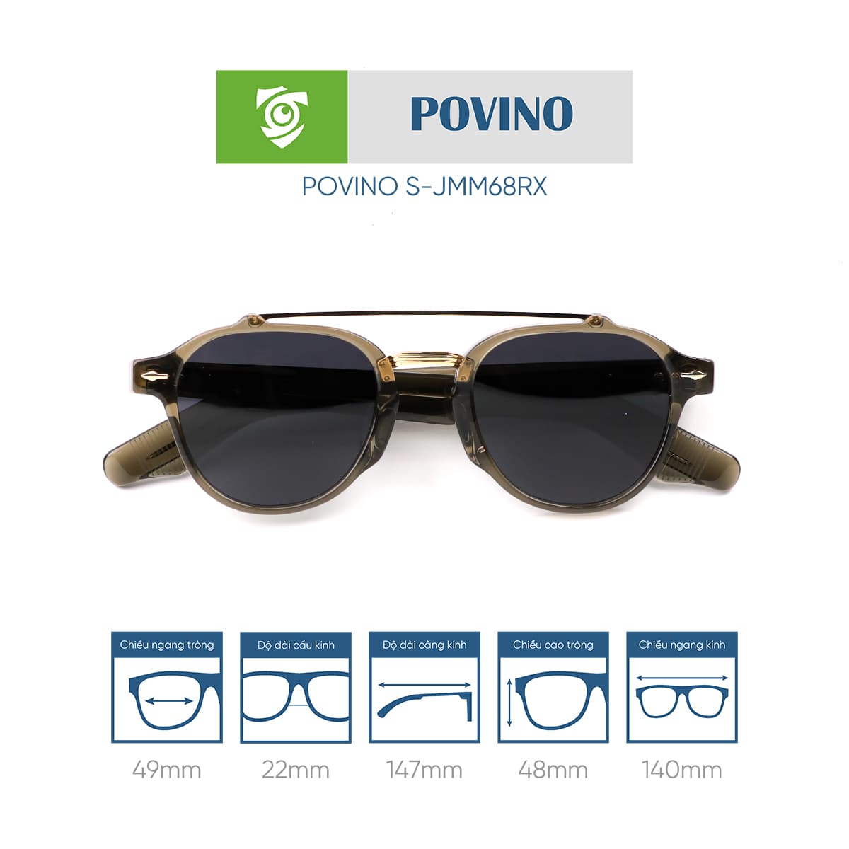 Kính mát POVINO SJMM68RX - Ảnh 2