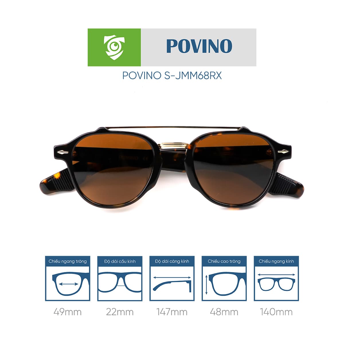 Kính mát POVINO SJMM68RX - Ảnh 6