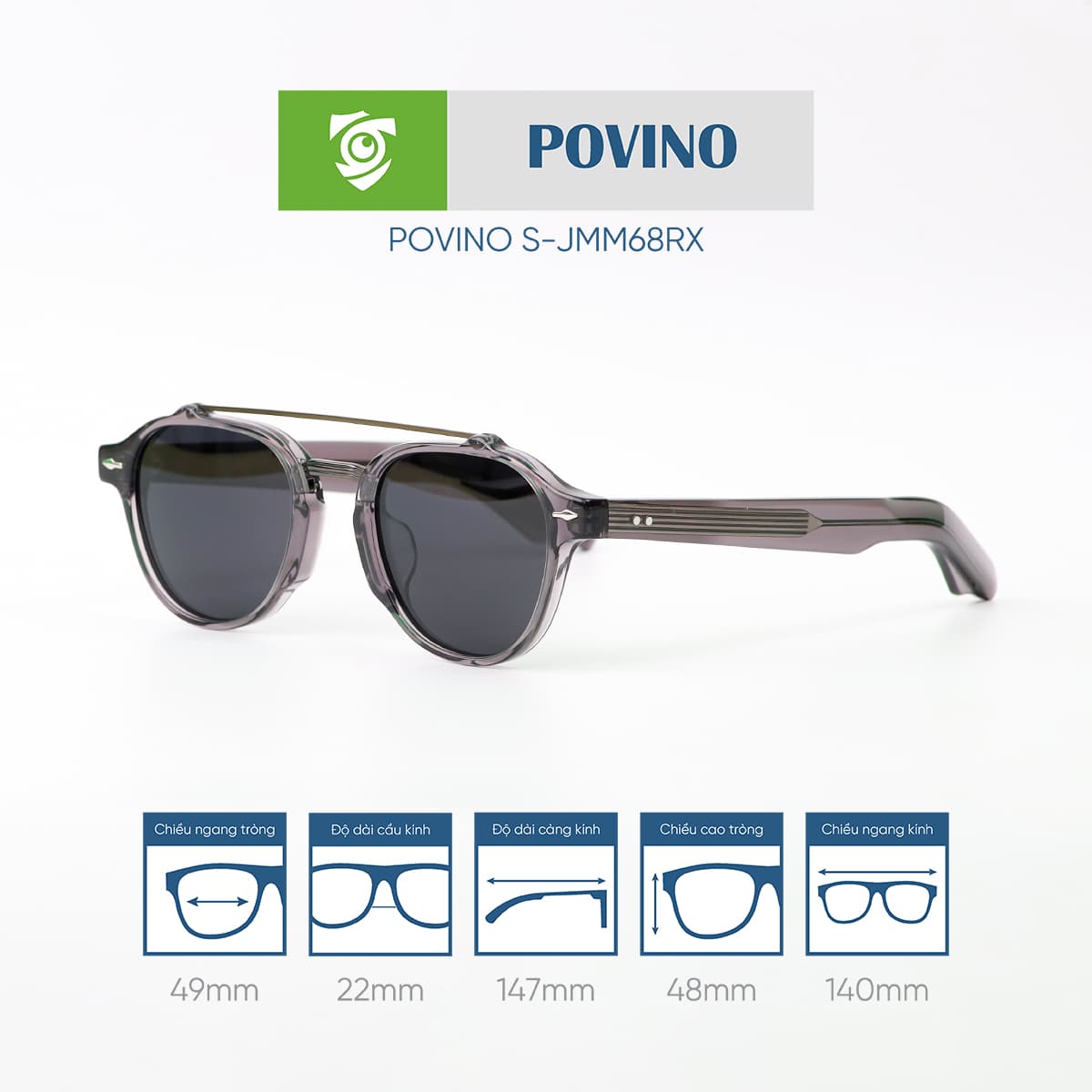 Kính mát POVINO SJMM68RX - Ảnh 5
