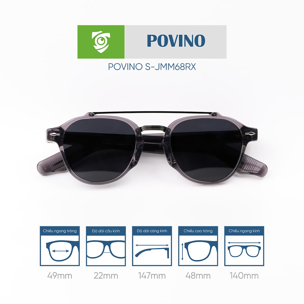 Kính mát POVINO SJMM68RX - Ảnh 1