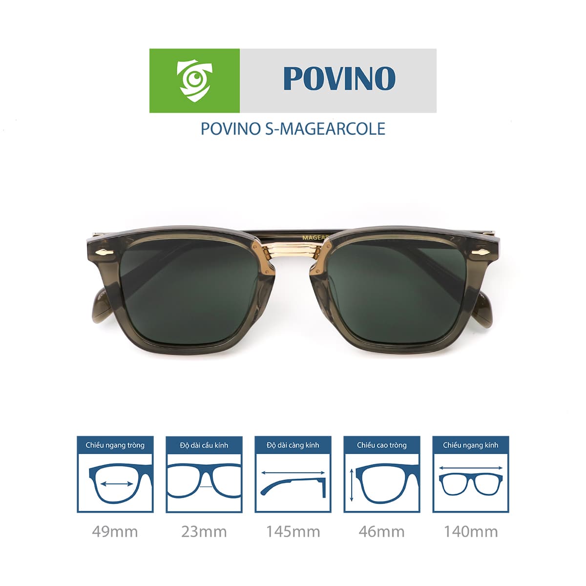 Kính mát POVINO SMAGEARCOLE - Ảnh 11