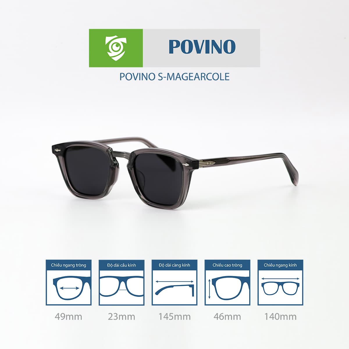Kính mát POVINO SMAGEARCOLE - Ảnh 8