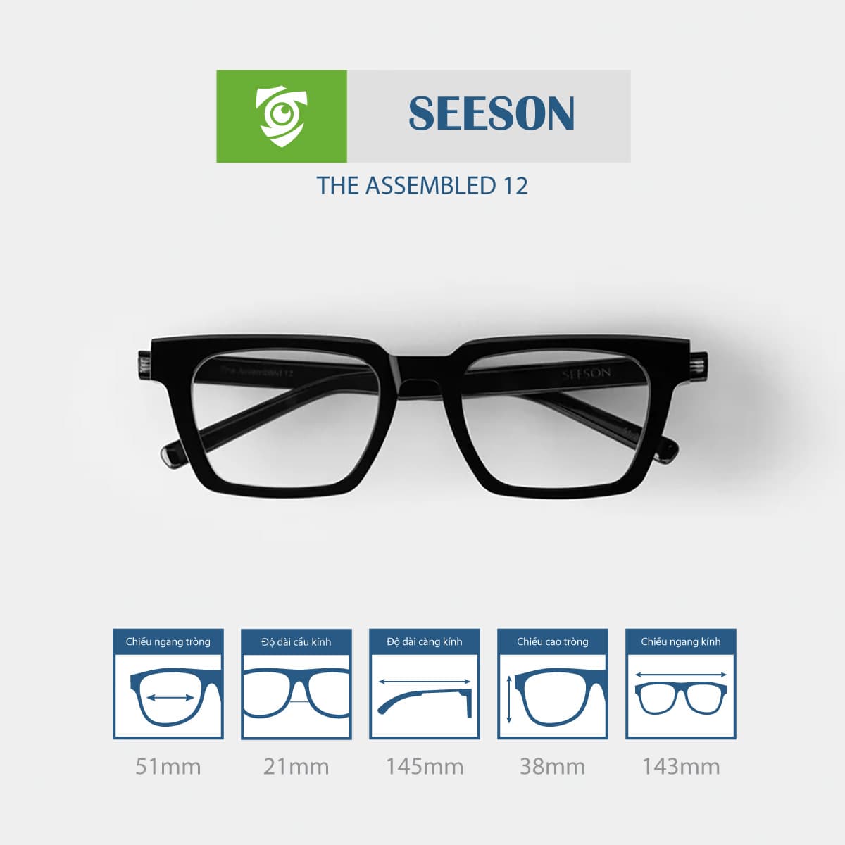 Gọng kính SEESON THE ASSEMBLED 12 - Ảnh 7