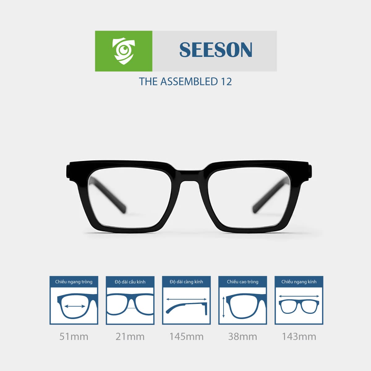 Gọng kính SEESON THE ASSEMBLED 12 - Ảnh 1