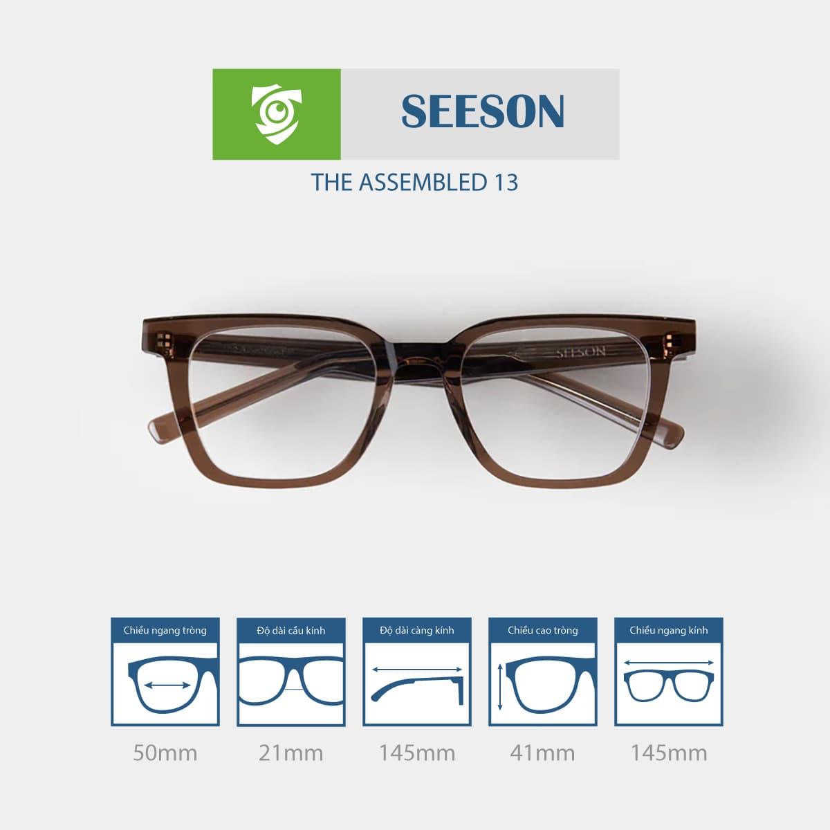 Gọng kính SEESON THE ASSEMBLED 13 - Ảnh 7