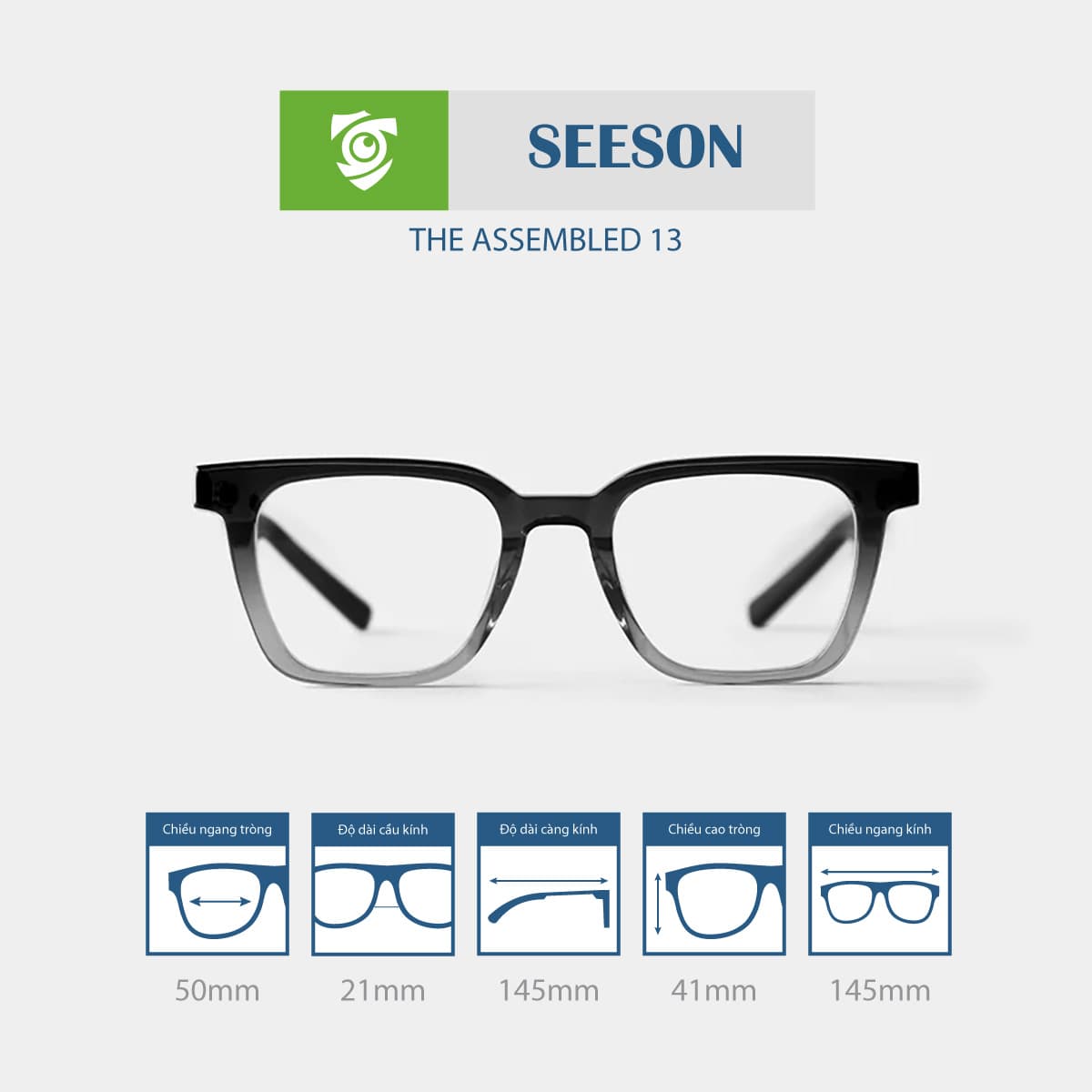 Gọng kính SEESON THE ASSEMBLED 13 - Ảnh 3