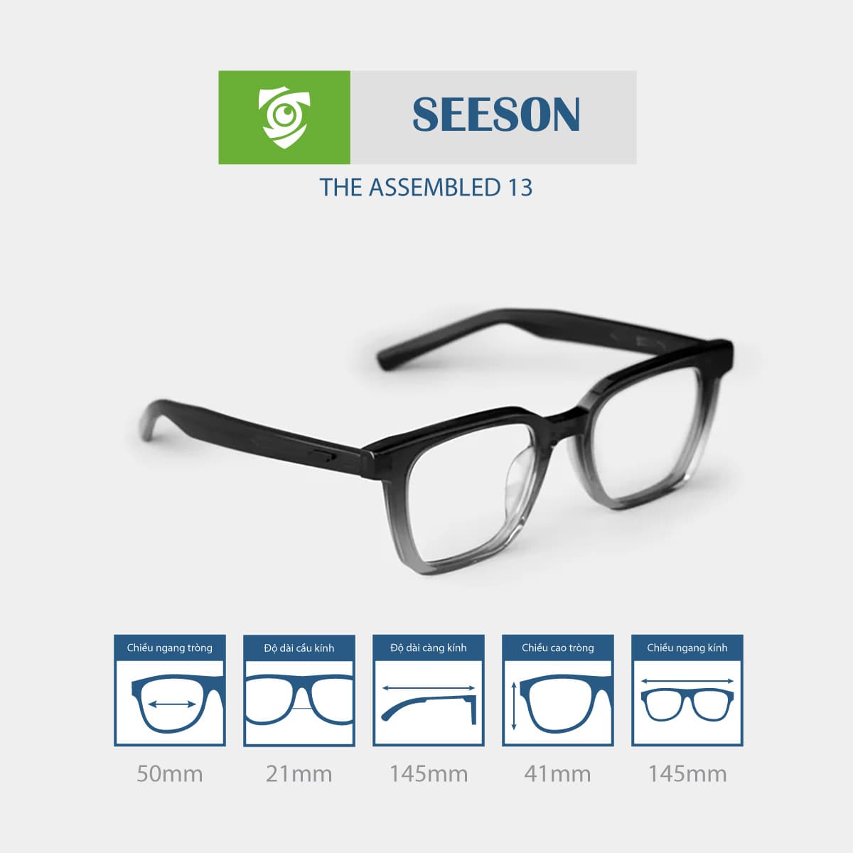 Gọng kính SEESON THE ASSEMBLED 13 - Ảnh 2