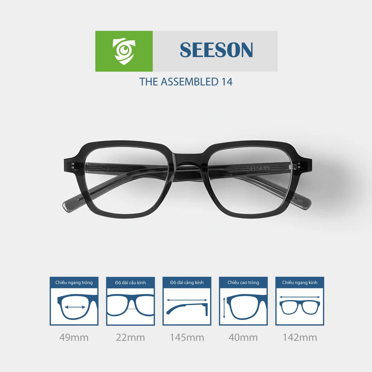 Gọng kính SEESON THE ASSEMBLED 14 - Ảnh 7