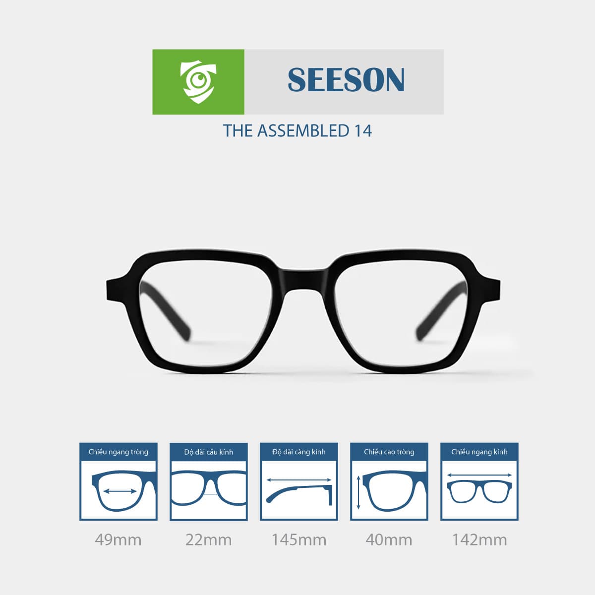 Gọng kính SEESON THE ASSEMBLED 14 - Ảnh 3
