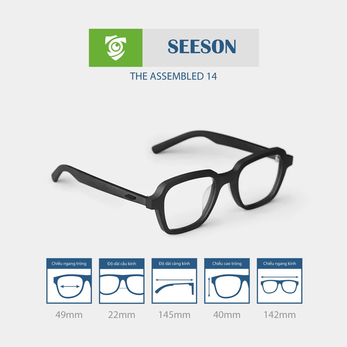 Gọng kính SEESON THE ASSEMBLED 14 - Ảnh 2