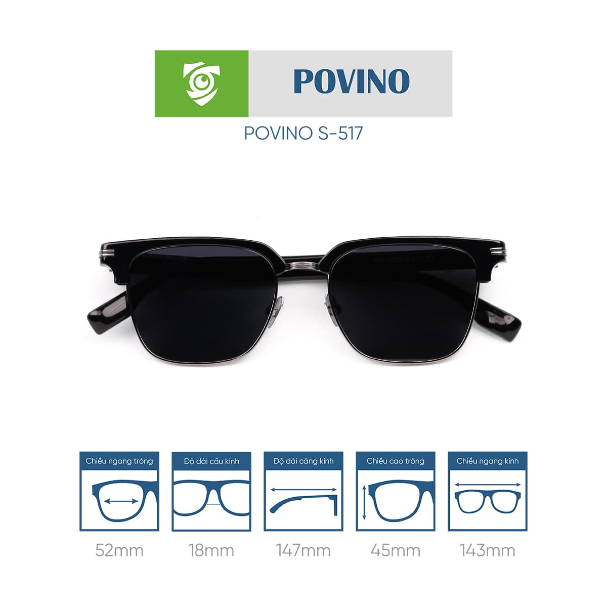 Kính mát POVINO S517 - Ảnh 11