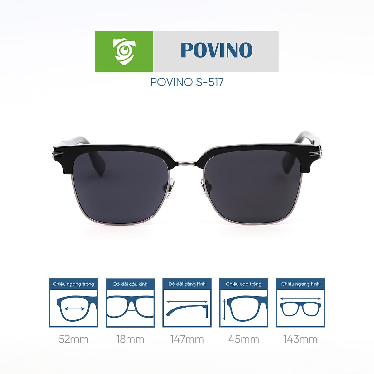 Kính mát POVINO S517 - Ảnh 1