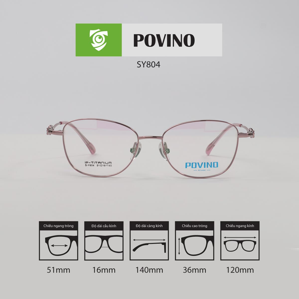 Gọng kính POVINO SY804 - Ảnh 1