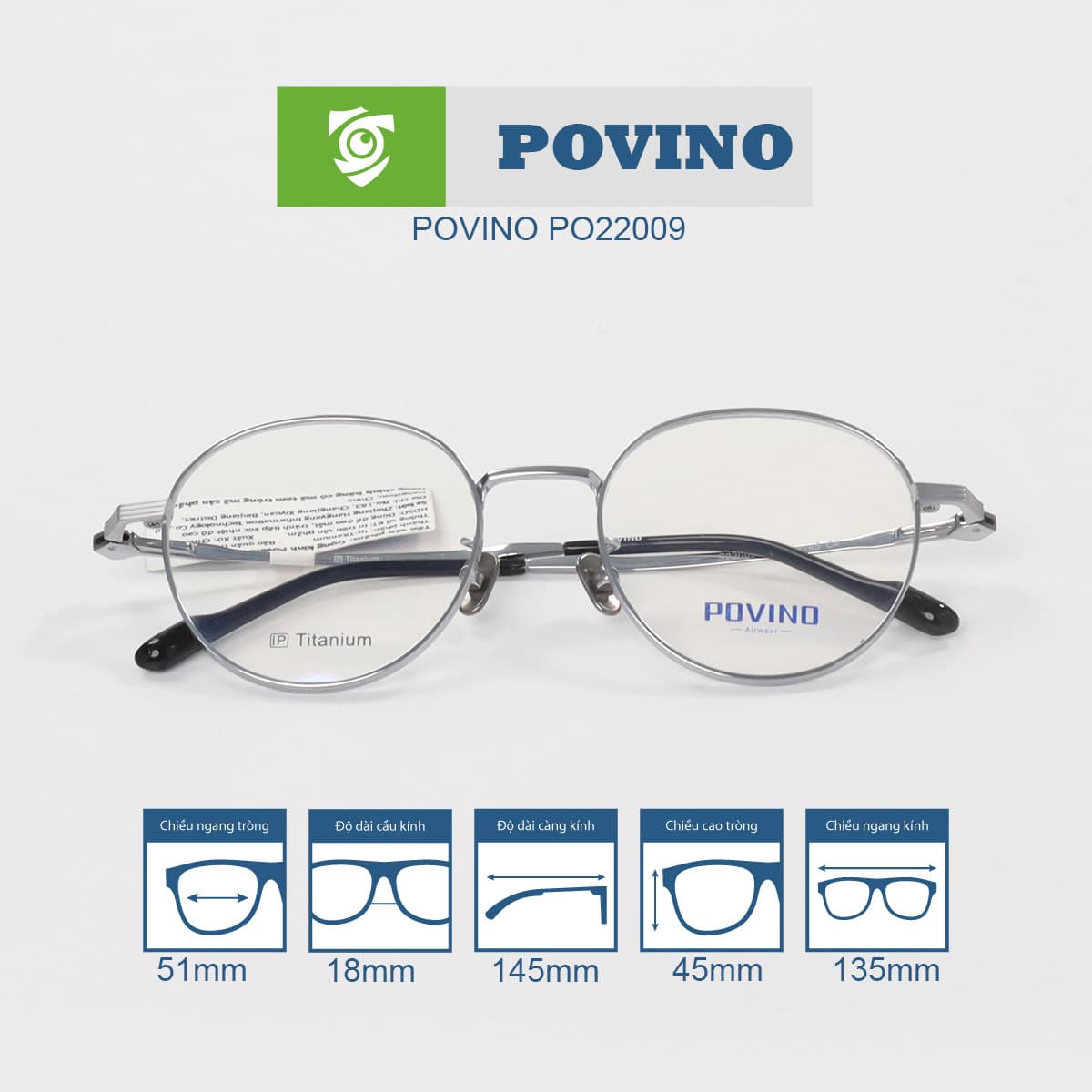 Gọng kính POVINO PO22009 - Ảnh 2
