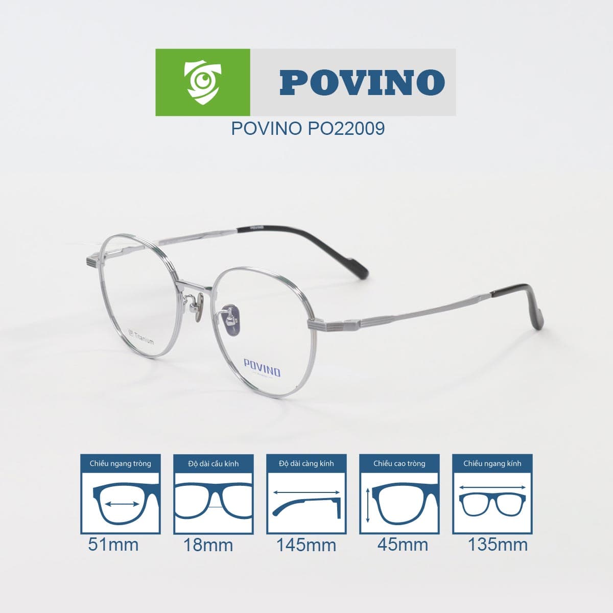 Gọng kính POVINO PO22009 - Ảnh 3