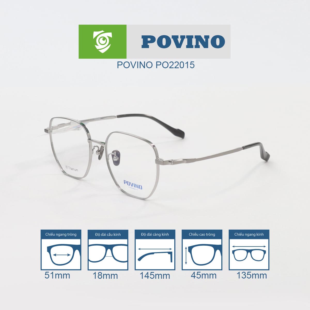 Gọng kính POVINO PO22015