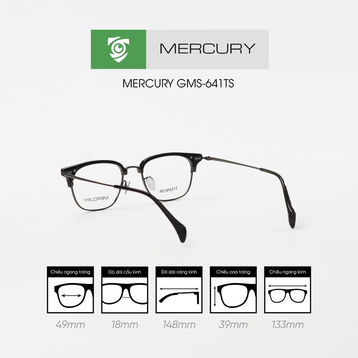 Gọng kính MERCURY GMS-641TS - Ảnh 4