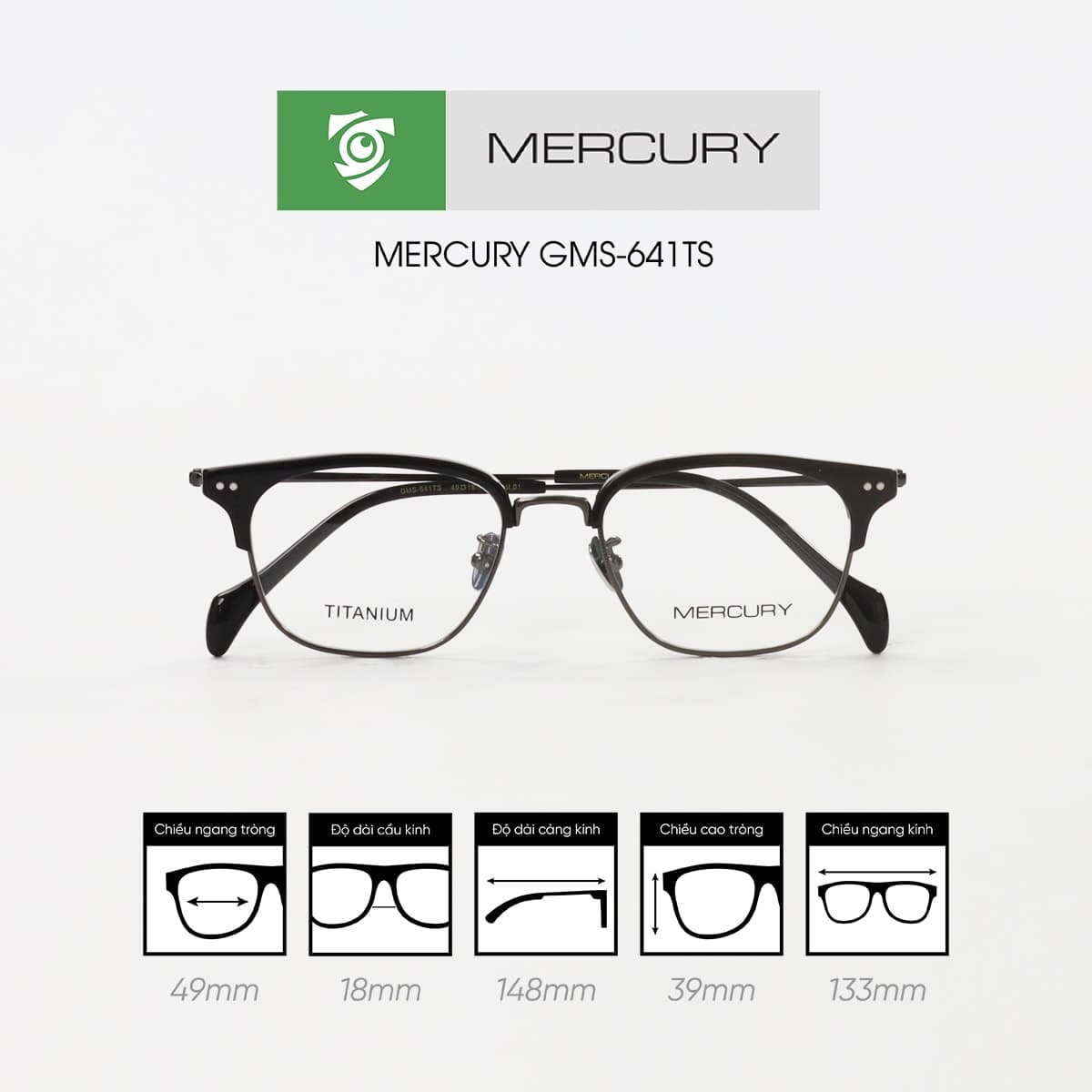 Gọng kính MERCURY GMS-641TS - Ảnh 5